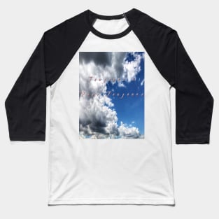 Scenic sky and clouds photography with French text Baseball T-Shirt